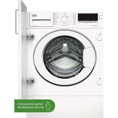 Lave linge hublot encastrable BEKO WITC8410B0W 